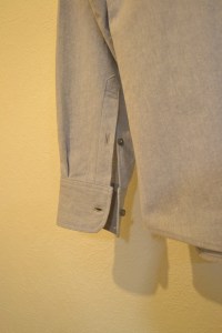 Detailed view of the cuffs