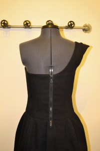 Back of the dress with the zipper.
