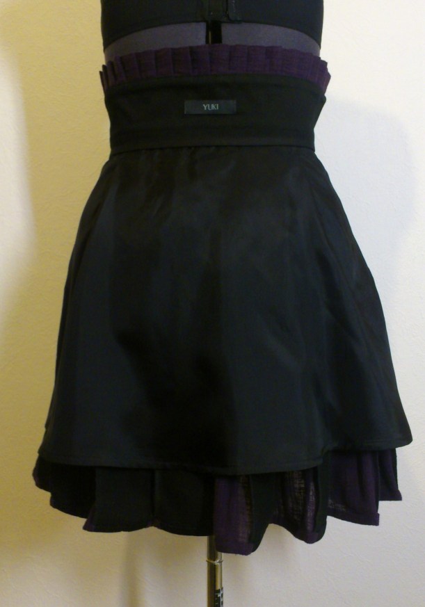 Purple steampunk skirt - inside