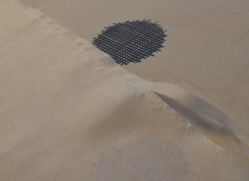 French seam step 2. Trim excess fabric.