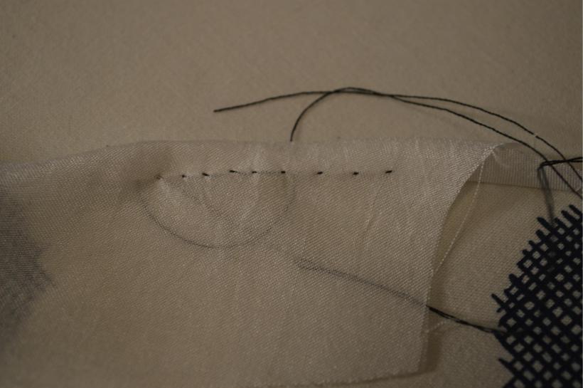 This is how both types of hem look like on the face side.