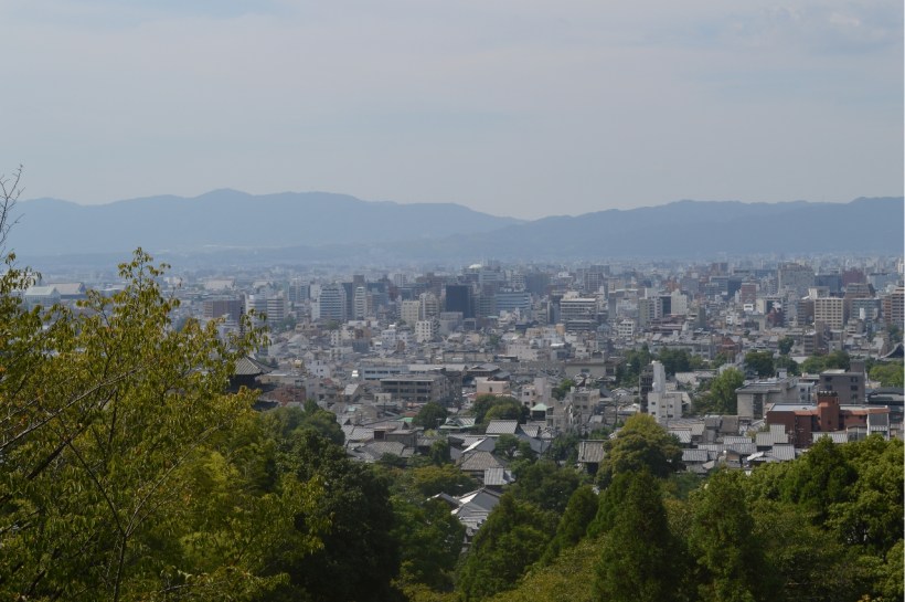 The view over Kyoto.