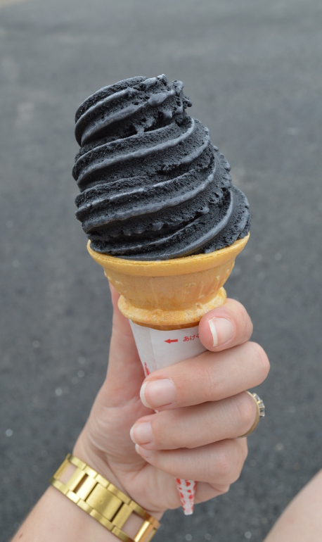 Black ice cream!